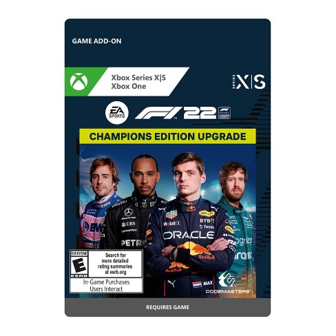 helpen software repetitie F1 2022: Champions Edition Upgrade - Xbox Series X|s/xbox One (digital) :  Target