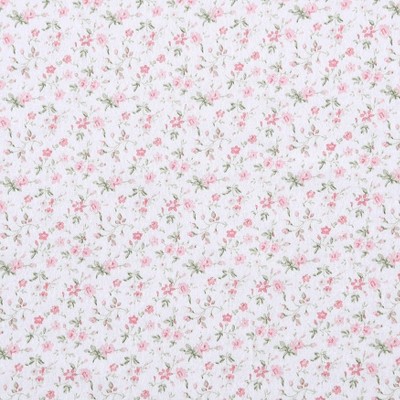 Evie Soft Pink Cotton Flannel King Sheet Set with Floral Pattern