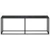 vidaXL Console Table Black 86.6"x13.8"x29.7" Tempered Glass - 3 of 4