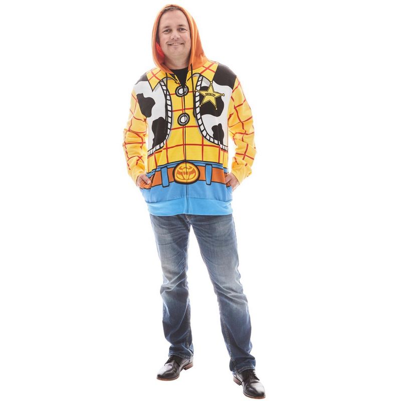 Mad Engine Toy Story Woody Mens Hoodie Costume, 3 of 5
