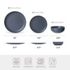 FONTOI 12-Piece Stoneware Dinner Plates, Stackable Bowls Sets for 4, Dinner Plates Bowls Set for Home, Kitchen, Blue, 10"*0.7"*10" - 3 of 4