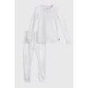 City Threads Girls USA-Made Soft & Cozy Thermal Long Johns 2-Piece Set - Warm Base Layer & Loungewear - 4 of 4