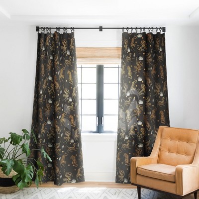 Marta Barragan Camarasa Golden Tigers Single Panel Blackout Window Curtain - Deny Designs