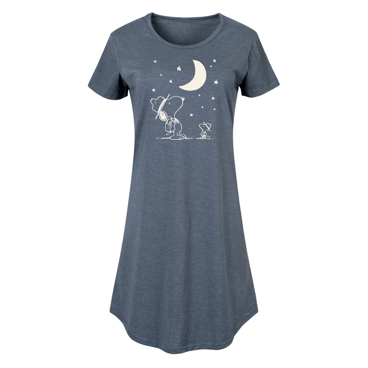 Women's - Peanuts - Star Gazing Graphic T-shirt Dress