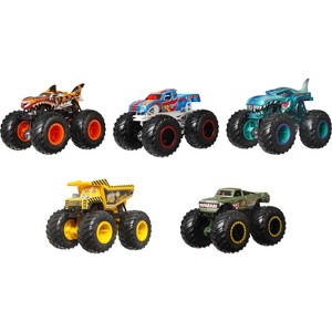 Hot Wheels Monster Trucks Crash Crew, 5-Pack of 1:64 Scale Toy Trucks - 1 of 4