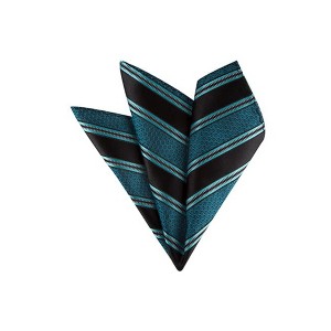 TheDapperTie - Men's Stripe Woven 10 Inch x 10 Inch Pocket Squares Handkerchief - 1 of 3