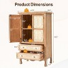 Heynemo Kitchen Pantry Storage Cabinet with 2 Doors and 2 Drawers, 48'' Tall Pantry Cabinet, Wood Storage Cabinet for Kitchen - 2 of 4