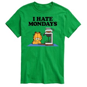 Men's - Garfield - I Hate Mondays Garfield Coffee Short Sleeve Graphic T-Shirt - 1 of 4