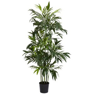 Nearly Natural 6-ft Bamboo Palm Silk Tree - 1 of 4