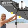 Sonkuki 7.5 ft Outdoor LED Solar Lighted Patio Market Umbrella w/ Push Button Tilt - 3 of 4