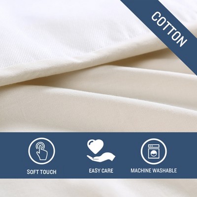 Beige Cotton King Split Corner Bed Skirt