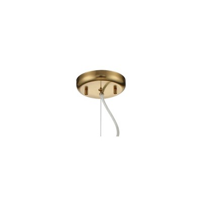 Antique Brass 30" Sputnik Chandelier with Frosted Glass Shades