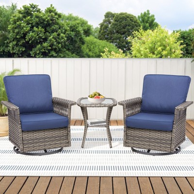 Buenhomino Outdoor Patio All-Weather Wicker Furniture Set