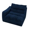 Lazy floor sofa, modern floor lounge chair with left arm, comfortable beanbag sofa, suitable for living room bedroom office - Beige - 4 of 4