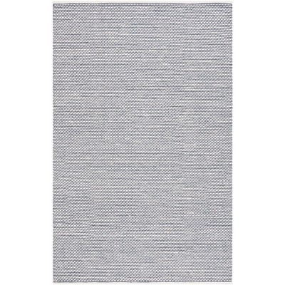 Navy Handwoven Wool 8' x 10' Rectangular Area Rug
