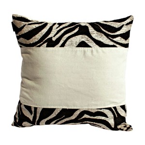 Slickblue Decorative Linen Throw Pillow - Stylish Patchwork Floor Cushion, 19.7"x19.7", 8 Design Options - 1 of 4
