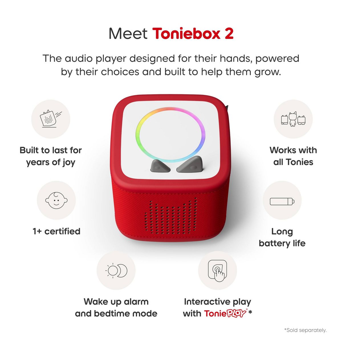 tonies PAW Patrol: Chase Toniebox 2 Starter Set - Sunset Red - thumbnail 4