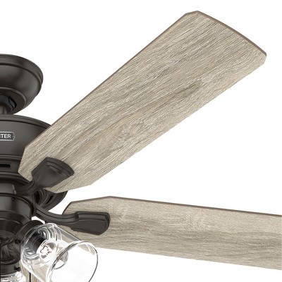 52" Noble Bronze Ceiling Fan with Reversible Blades and LED Light
