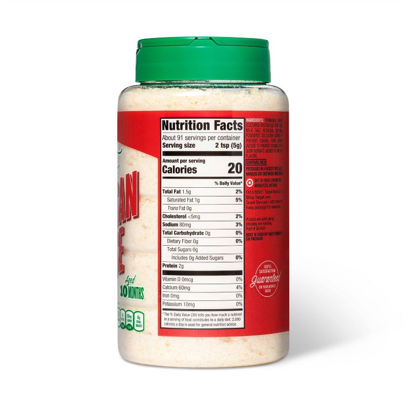 Grated Parmesan Cheese 16oz - Market Pantry&#8482;, 3 of 5