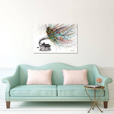 12" x 18" Vibrant Music Explosion Canvas Art by Ashvin Harrison