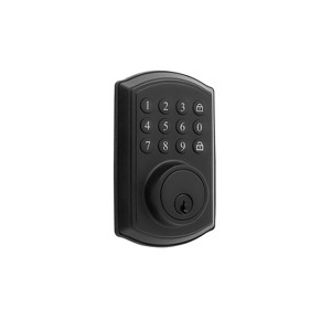 Honeywell Digital Deadbolt Door Lock with Electronic Keypad Matte Black: Keyed Entry, Metal, Battery-Powered, 2 Keys Included - 1 of 3