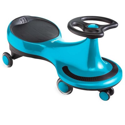 HearthSong One2Go Twist 'N Go Cart Ride-On with Steering Wheel, Holds up to 110 lbs.