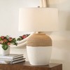 Uttermost Bellaby Table Lamp-Striking Two-Tone Ceramic with Brass Details - 2 of 4