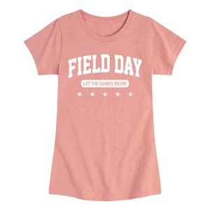 Girls' - Instant Message - Field Day Let The Games Begin Fitted Short Sleeve Graphic T-Shirt - 1 of 4