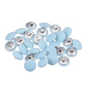Unique Bargains Suit Dress Blouse Aluminum Fabric Cloth Covered Sewing Buttons 30 Pcs - 1 of 4