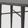 Dominica Square Wicker Bar Table - Brown - Christopher Knight Home - 3 of 4