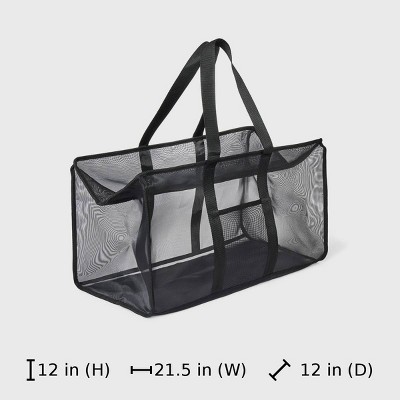 Shade & Shore Packable Zip Top Mesh Tote Handbag - Shade & Shore™ Black — фото 6