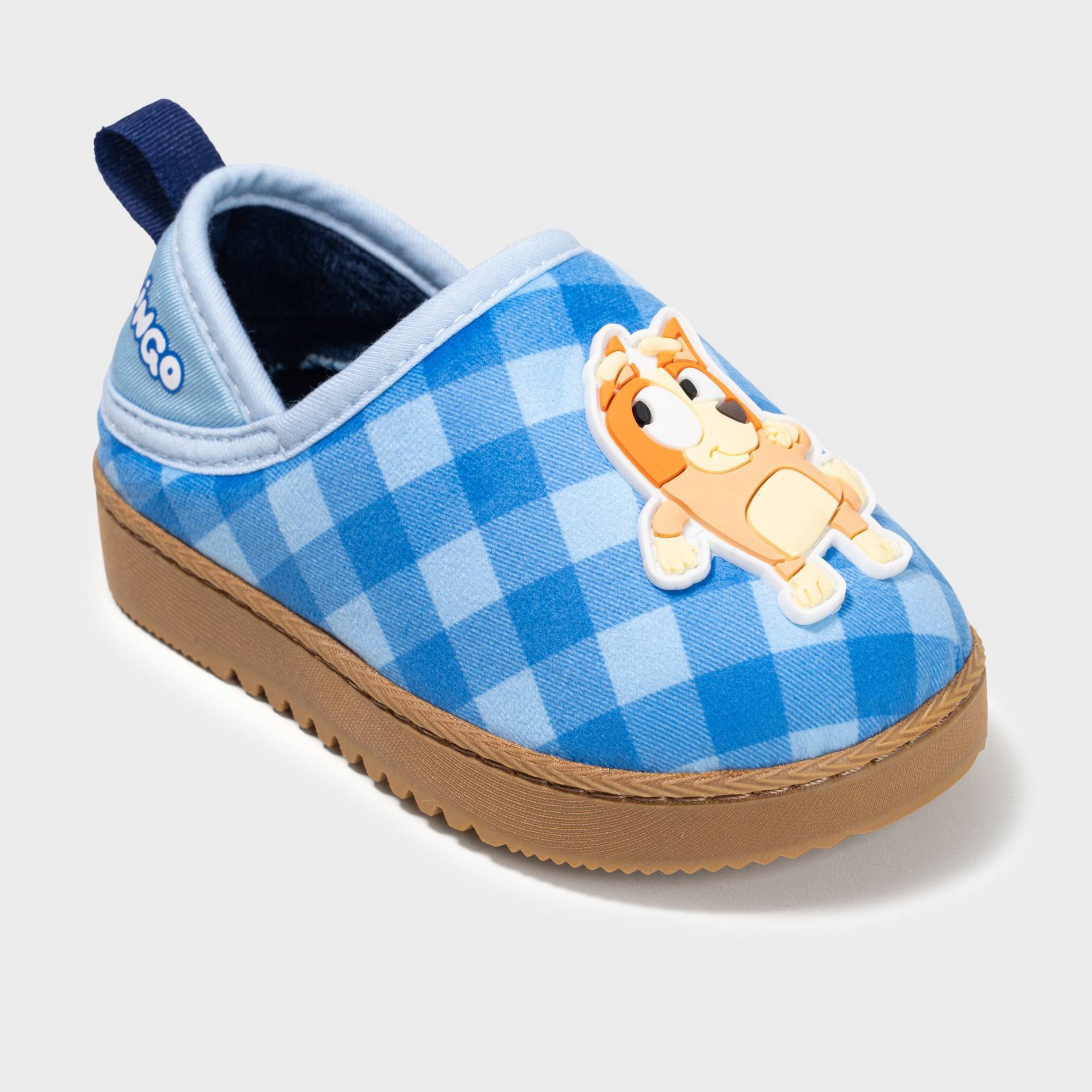 Toddler Bluey Slip-On Convertible Back Slippers - Blue