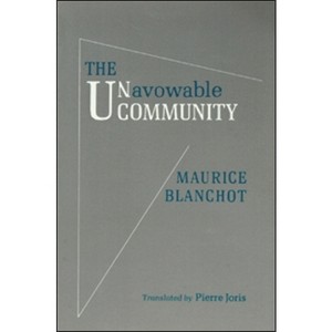 Unavowable Community - by  Maurice Blanchot (Paperback) - 1 of 1