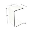 Clear Acrylic Side Table - Multipurpose Use as a Lap Desk Coffee Table or End Table by Lav - 2 of 4