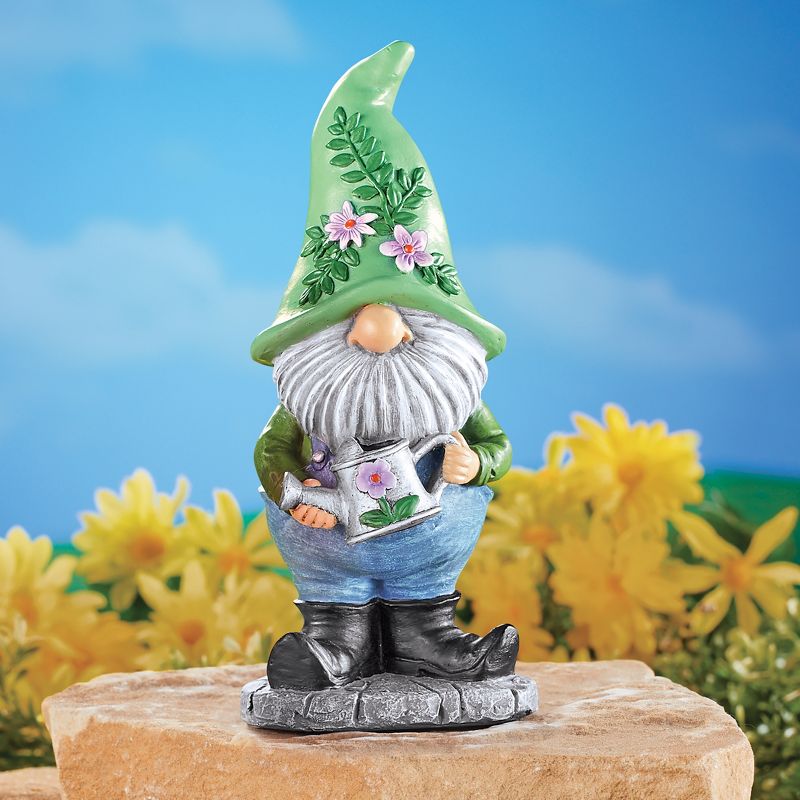 Collections Etc Whimsical Decorative Outdoor Garden Gnome Statues, 2 of 4