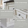 Mastgoal 55" Farmhouse Dresser with 9 Drawers, Large Rustic Wood Closet Storage with Roman Column for Bedroom - 3 of 4