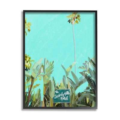 Stupell Industries Beverly Hills Hotel Tropical Palms Framed Giclee Art