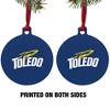 University of Toledo Rockets Logo Aluminum Holiday Christmas Tree Ornament - 2 of 4