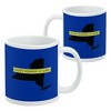 CUNY School of Law State Shape Ceramic Coffee Mug Novelty Gift Mugs for Coffee Tea and Hot Drinks 11oz White - 2 of 4