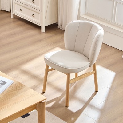 Upholstered Chairs Wooden Accent Chairs Armless Chairs Comfor Kitchen Chairs-ModernLuxe