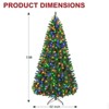 Vivatrees 7.5 Ft Prelit Artificial Christmas Tree, with 10 Lighting Modes, Metal Stand, Hinged Branches, Realistic Xmas Pine Tree for Holiday Decor - 3 of 4