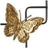 23"x42" Metal Butterfly Wall Decor with Black Open Rectangles Gold - Olivia & May: Iron Artwork, Indoor Vertical Sculpture - 3 of 4