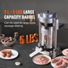 VEVOR Manual Sausage Stuffer, 2 L / 5 LBS Vertical Sausage Machine with G-type Clamp, Food-Grade 304 Stainless Steel Barrel, Silver - 4 of 4