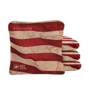 Skip's Garage | Cloth American Flag Synergy Pro Cornhole Bags (Set of 4) - 1 of 4