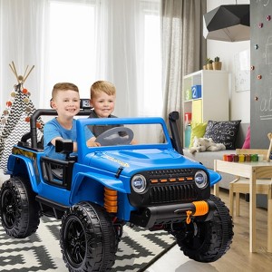 24V Ride-On Truck Car for Kids with Parent Remote Control – 3 Speeds, 4-Wheel Suspension, LED Lights, Music/MP3 Player & Safety Belt - 1 of 4