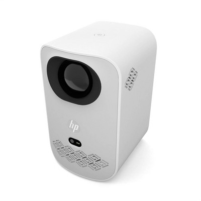 Compact White LED Smart Projector with Wi-Fi and Bluetooth