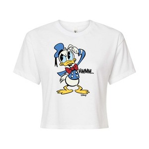 Women's - Disney - Donald Duck Cropped Graphic T-Shirt - 1 of 4
