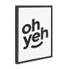 Kate and Laurel Sylvie Oh Yeh Framed Canvas By Rocket Jack, 18x24, Dark Gray - 2 of 4