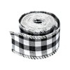 Unique Bargains Wired Edge Polyester Gingham Ribbon for Christmas Decoration - 3 of 4