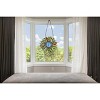Chloe Lighting Sundance Tiffany-Style Floral Stained Glass Window Panel 11" Height - 3 of 4